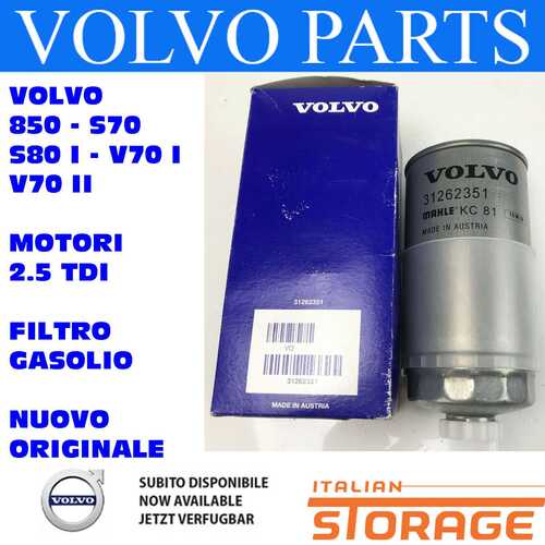 Volvo 850 S70 S80 I V70 II Filter Diesel Oil New Original 31262351