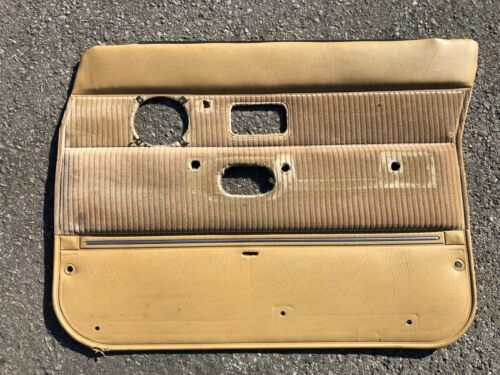 VOLVO 240 FRONT RIGHT DOOR CARD TAN BEIGE PLUSH GLT SE TURBO USED GREAT COND